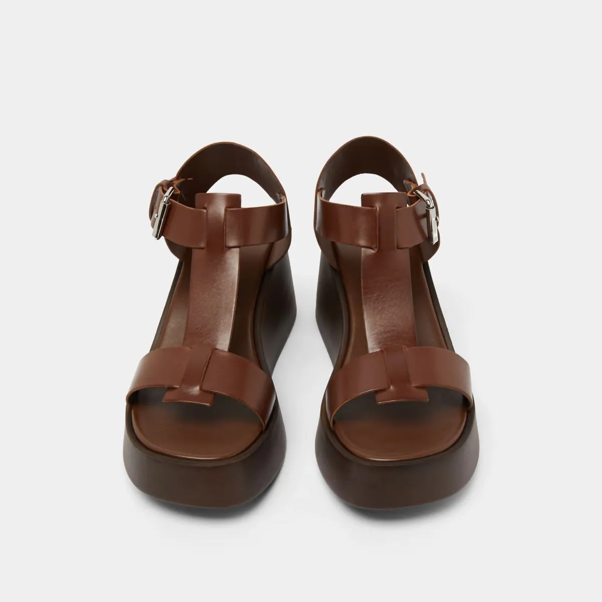 587- Estelle Cuir Marron-Fonce