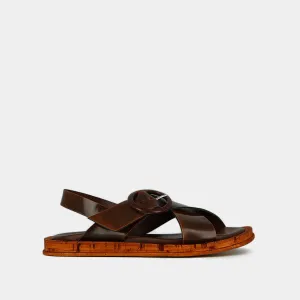 587- Eulalie Cuir Glace Cognac