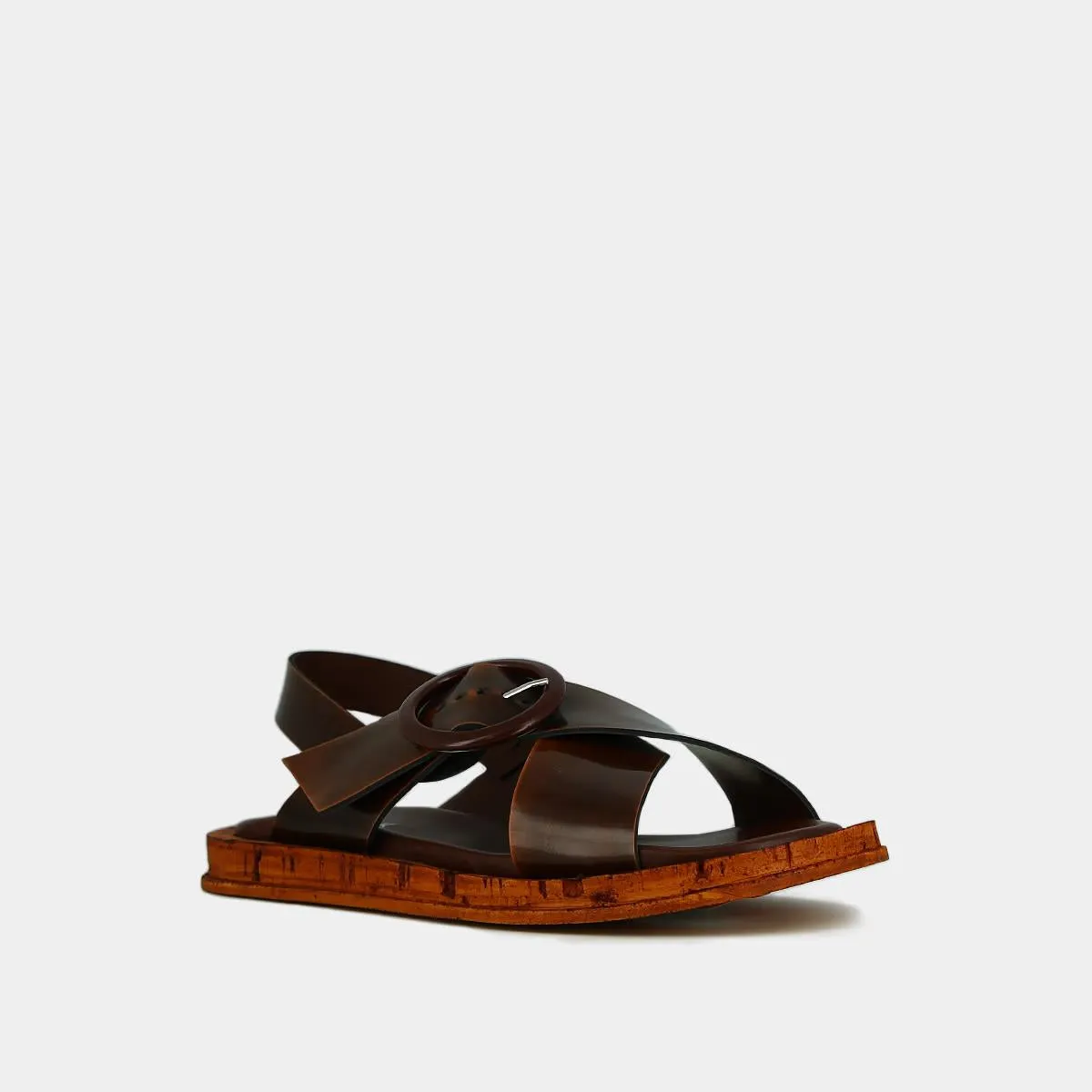 587- Eulalie Cuir Glace Cognac