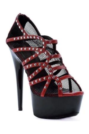 609-CASEY Platform Sandal  | Red Patent