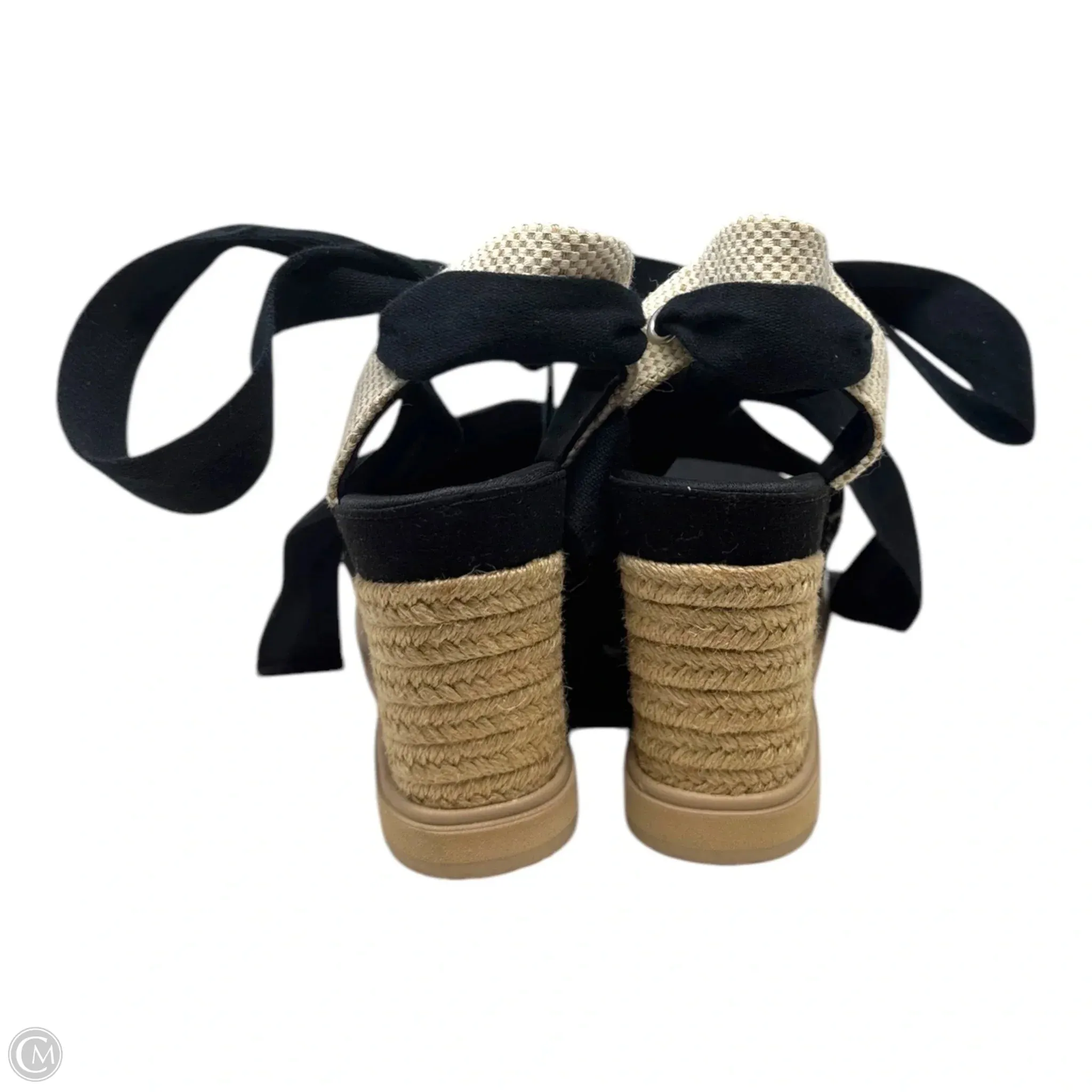 Abbott Ankle Wrap Espadrille Sandals Designer By Ugg In Multi-colored, Size: 8.5