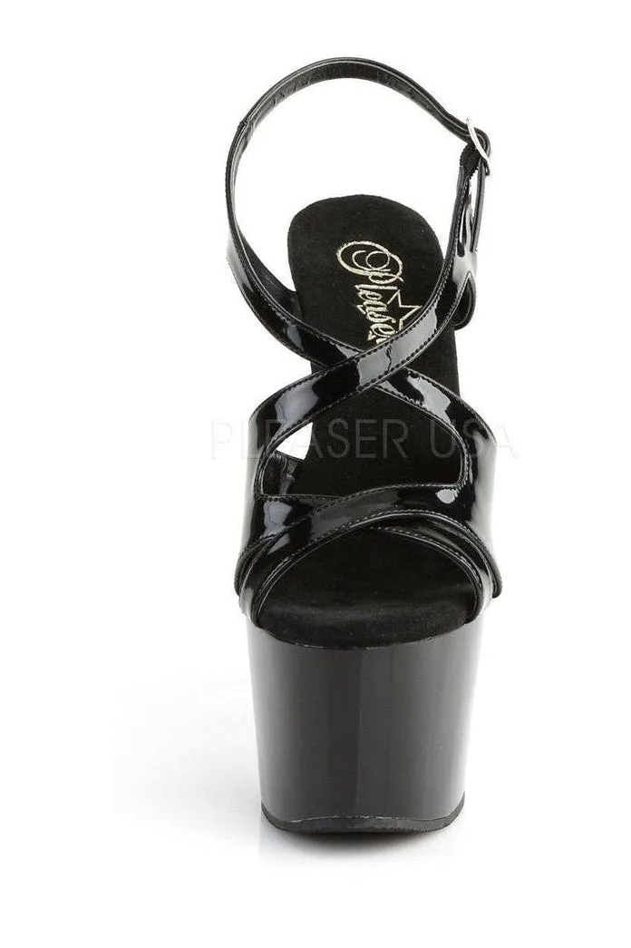 ADORE-730 Platform Sandals | Black Patent