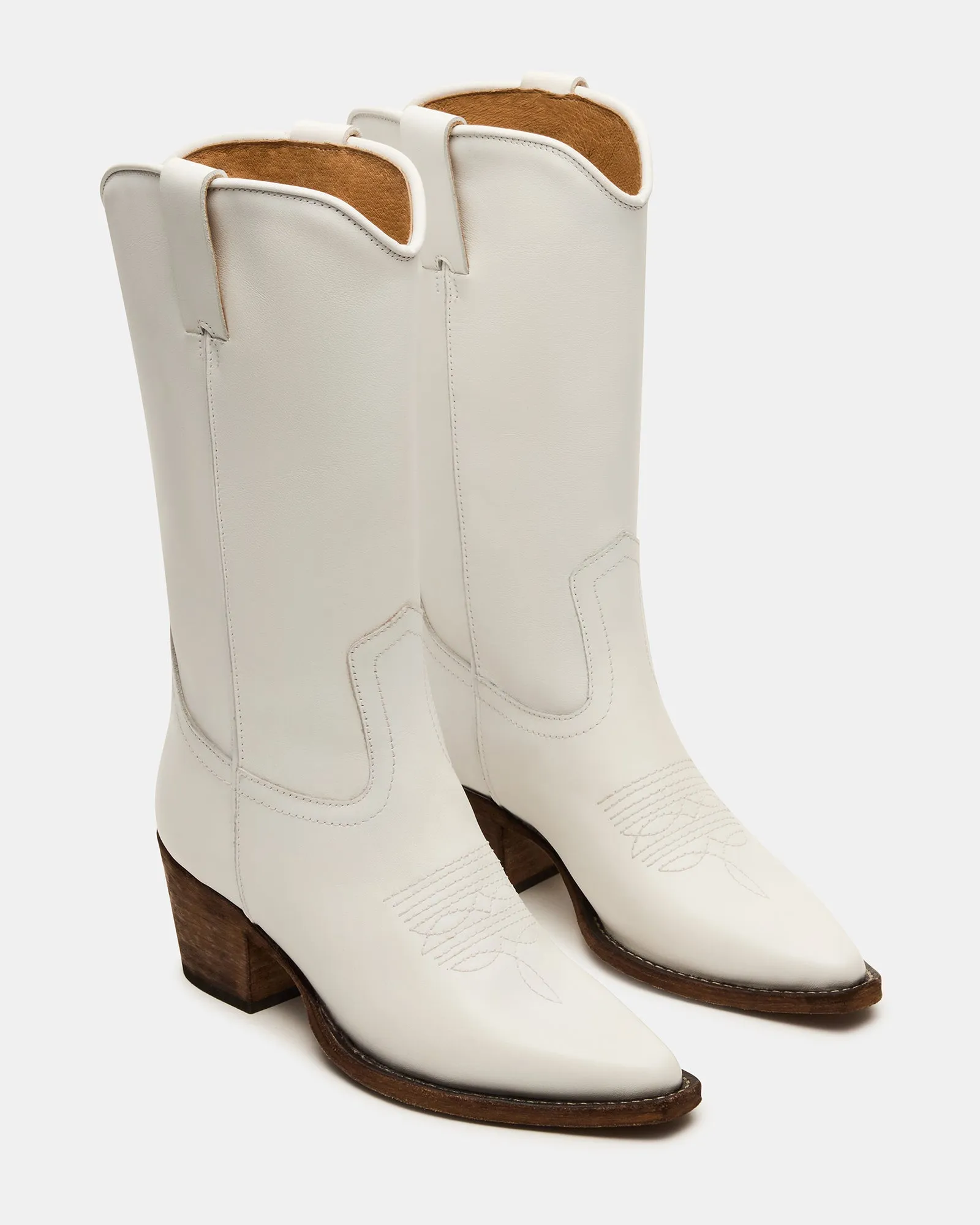 ALBANY WHITE LEATHER