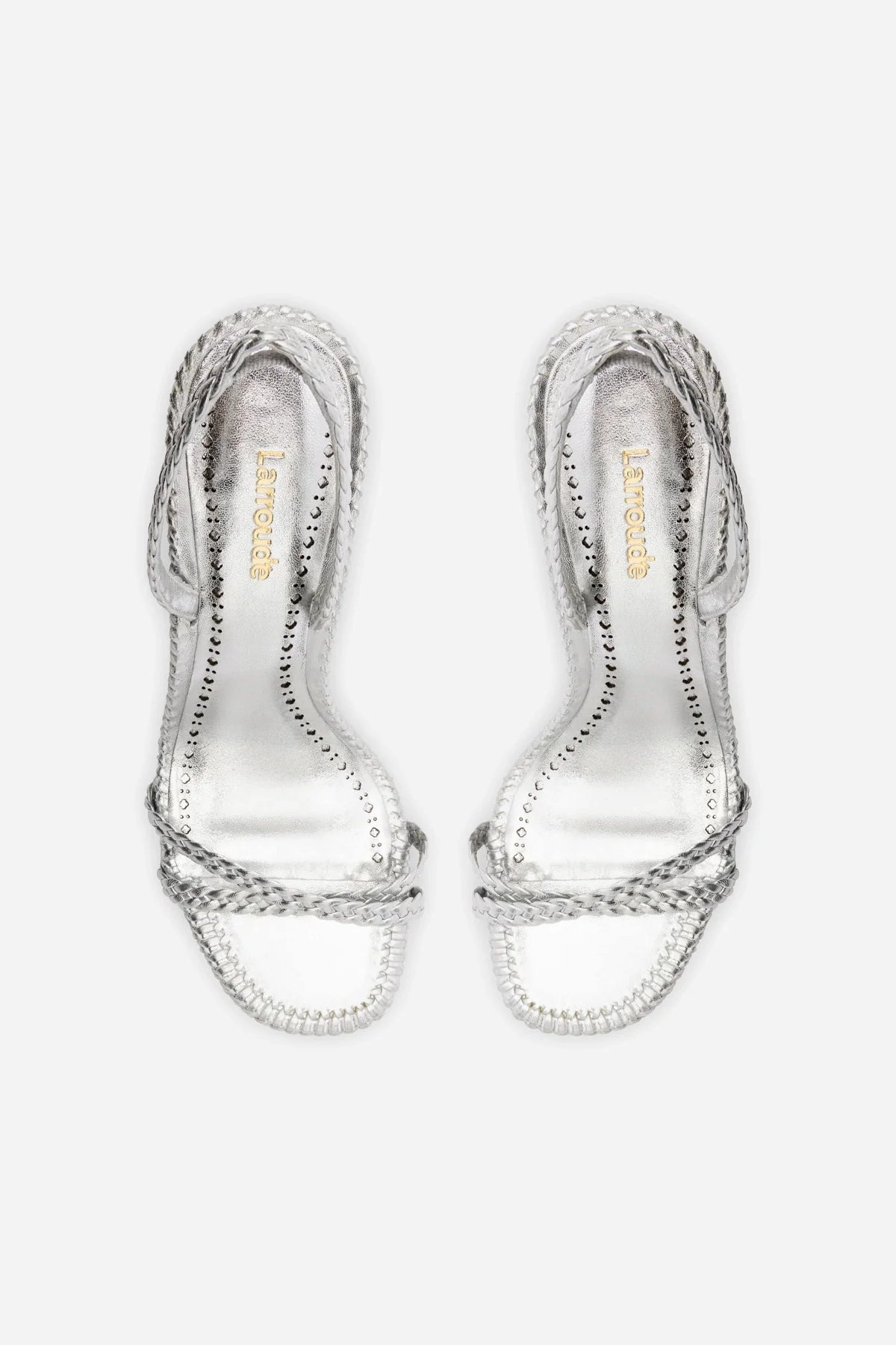 Annie Sandal In Silver Metallic Leather