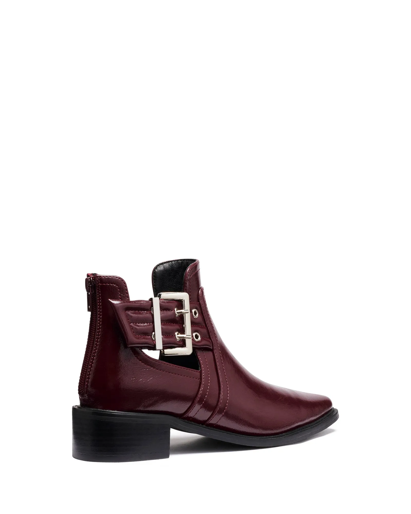 Baylee Ankle Boot Bordeaux Crinkle Patent