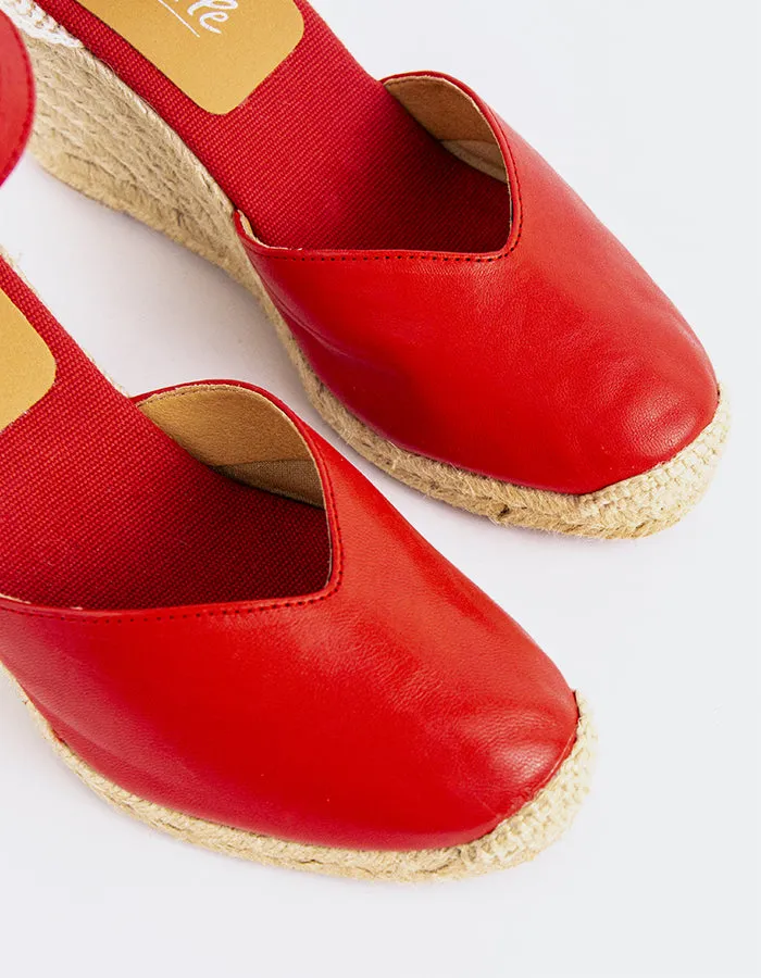 Beatrice Red Leather