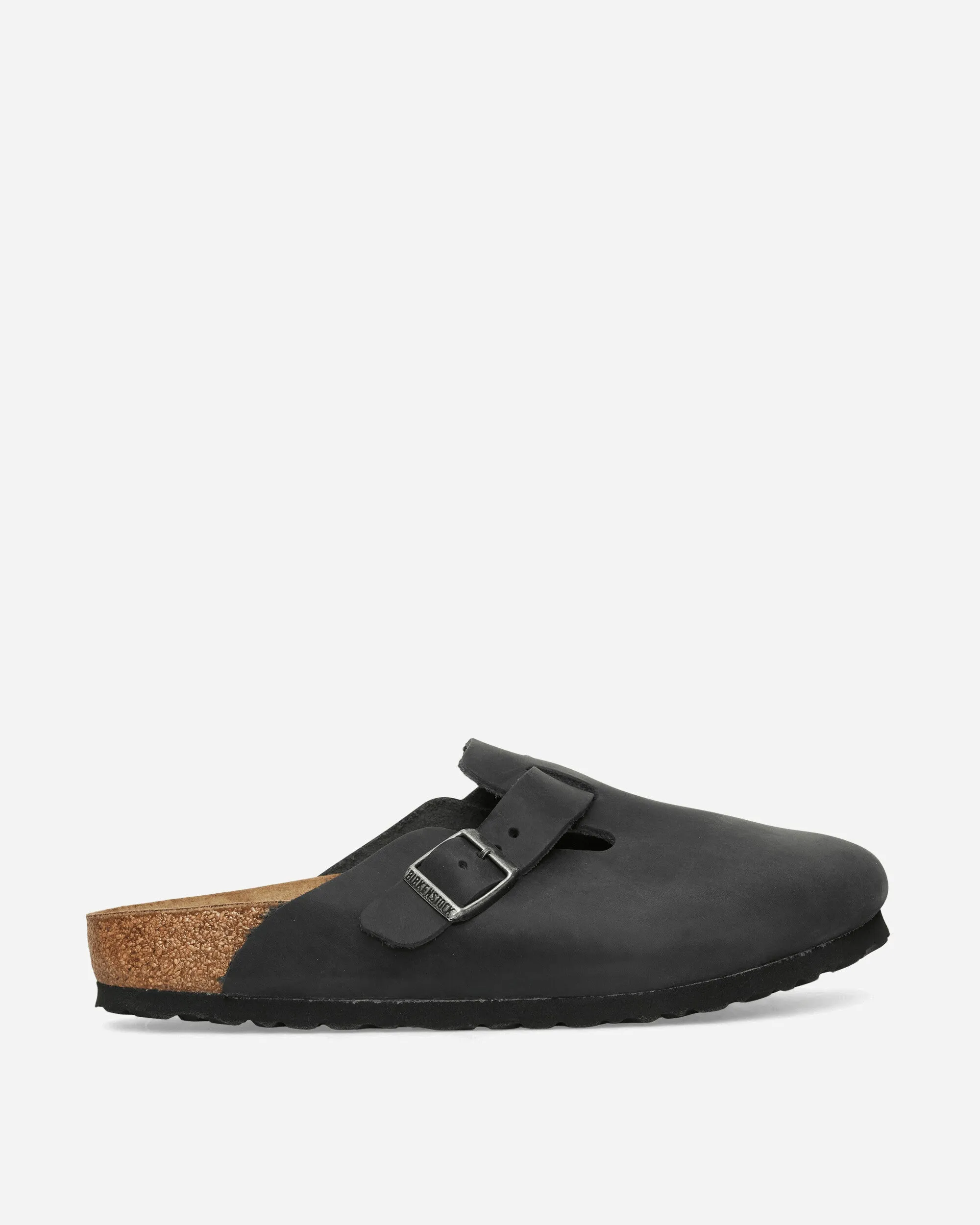 Boston Oiled Leather Sandals Black