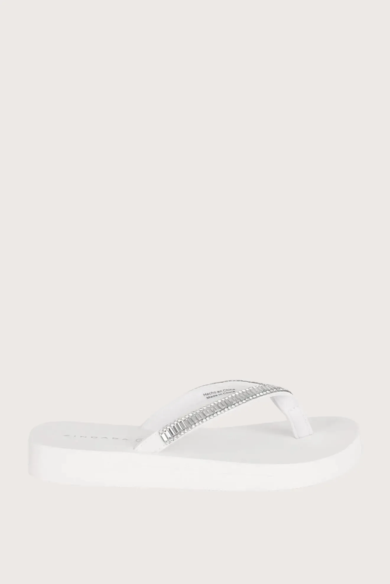 Carlota Low White Sandals