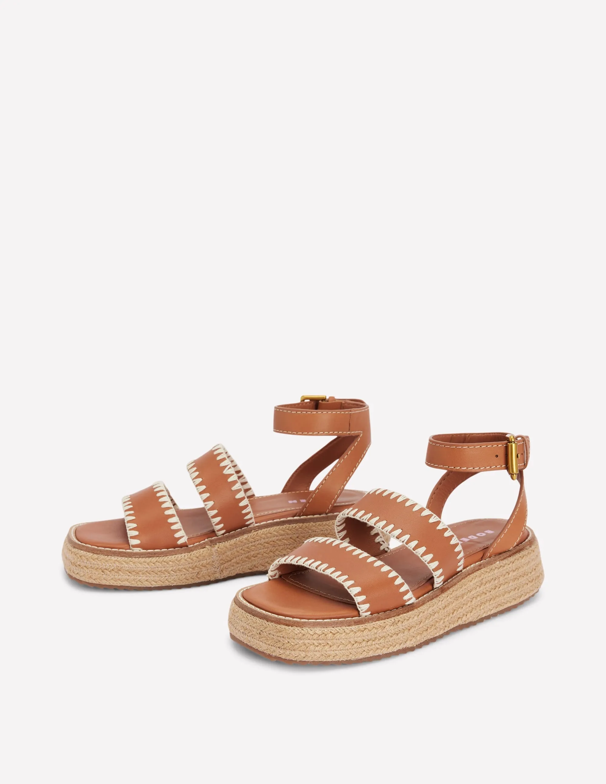 Chunky Flatform Sandals-Tan