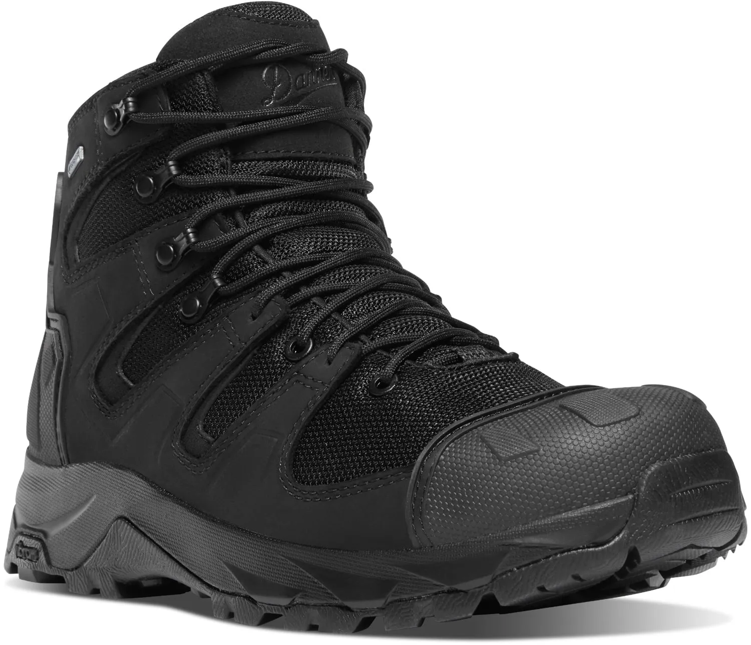 Danner Mens Downrange GTX Black Leather Work Boots