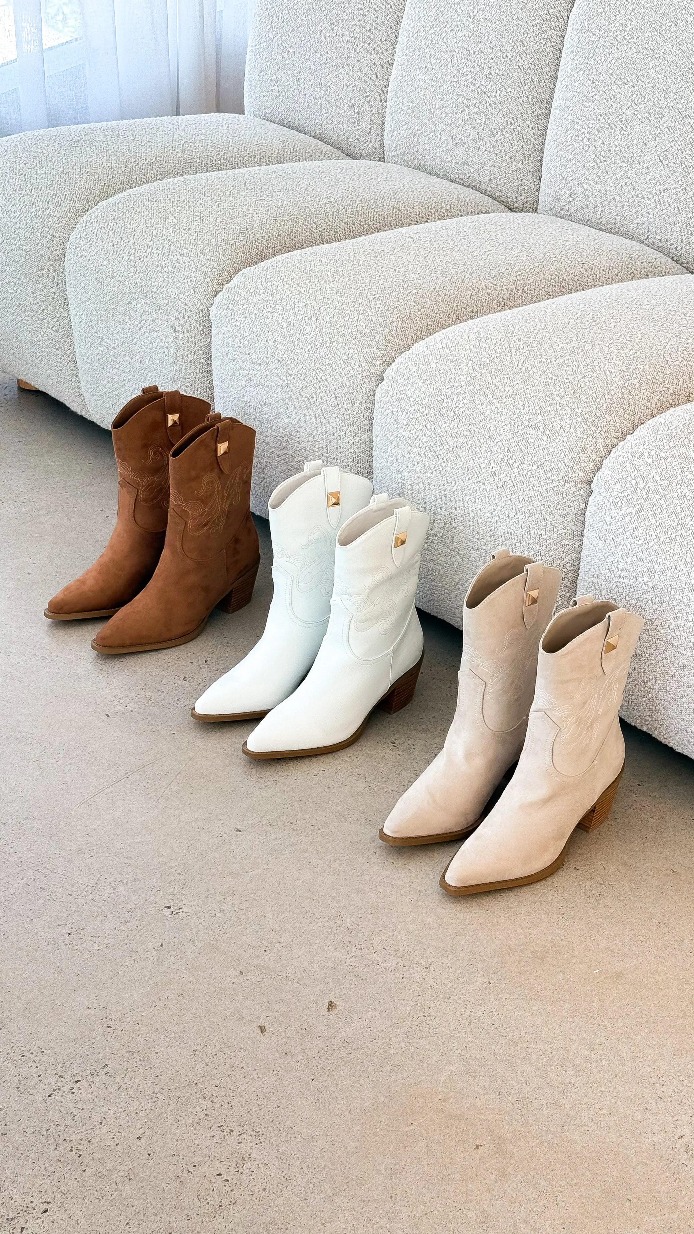 Darla Boots - White