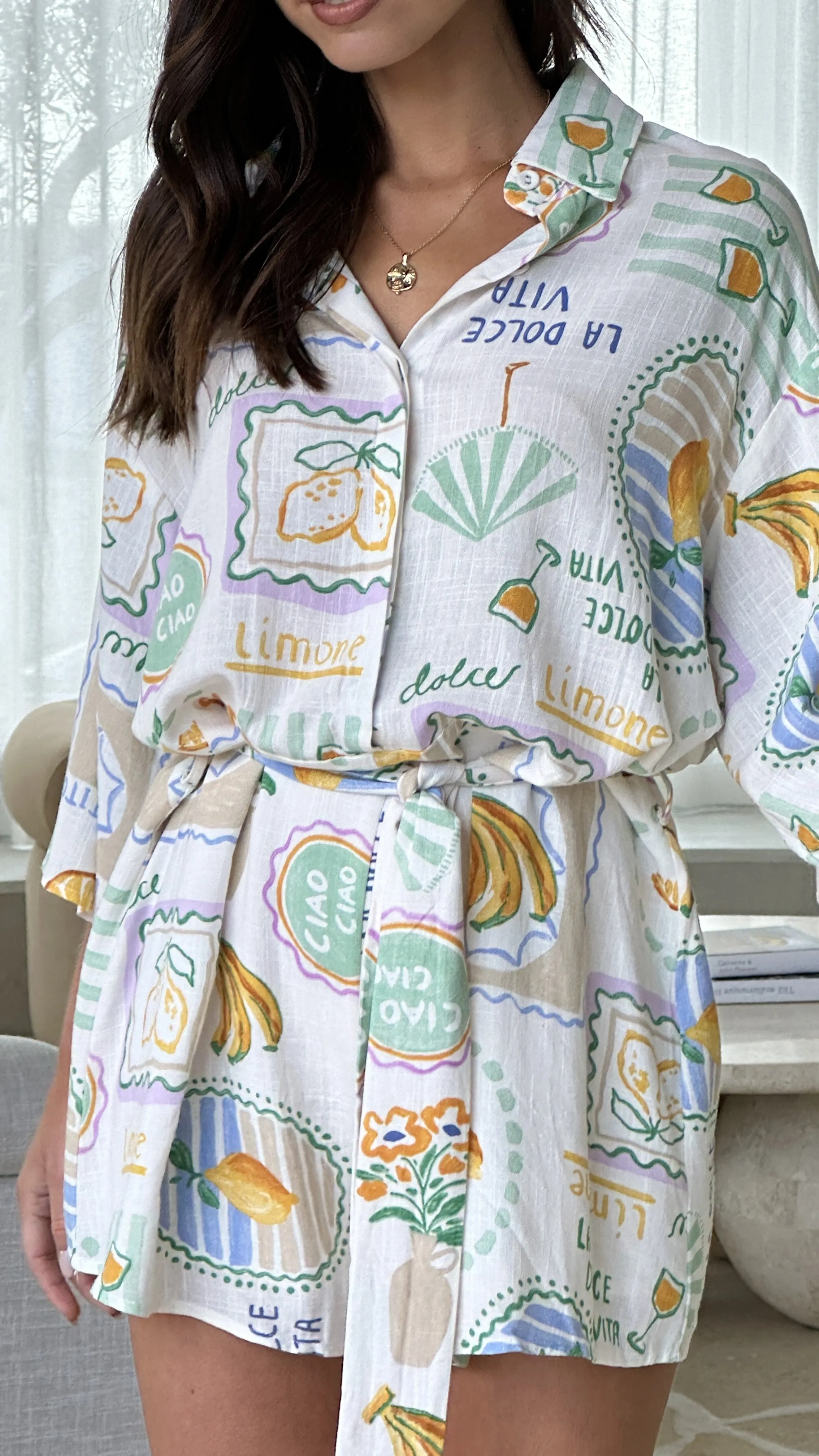 Darya Playsuit - Dolce Vita Print