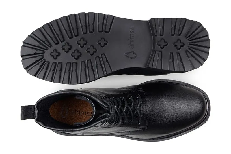 Everyday Unisex Vegan Corn Leather Boots | Black