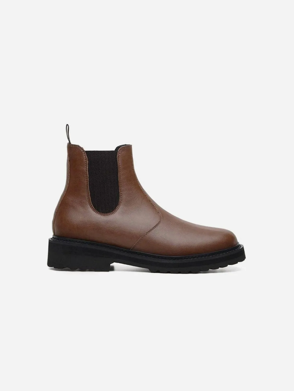 Everyday Unisex Vegan Leather Chelsea Boots | Brown