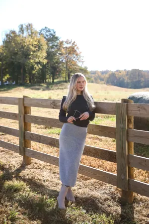 FINAL SALE - Cozy Choice Sweater Maxi Skirt - DOORBUSTER