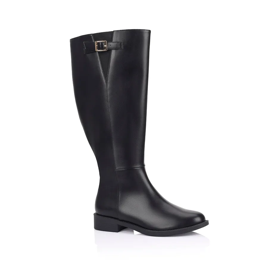 Garfield Wide Calf Tall Boot - Black