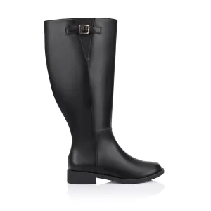 Garfield Wide Calf Tall Boot - Black
