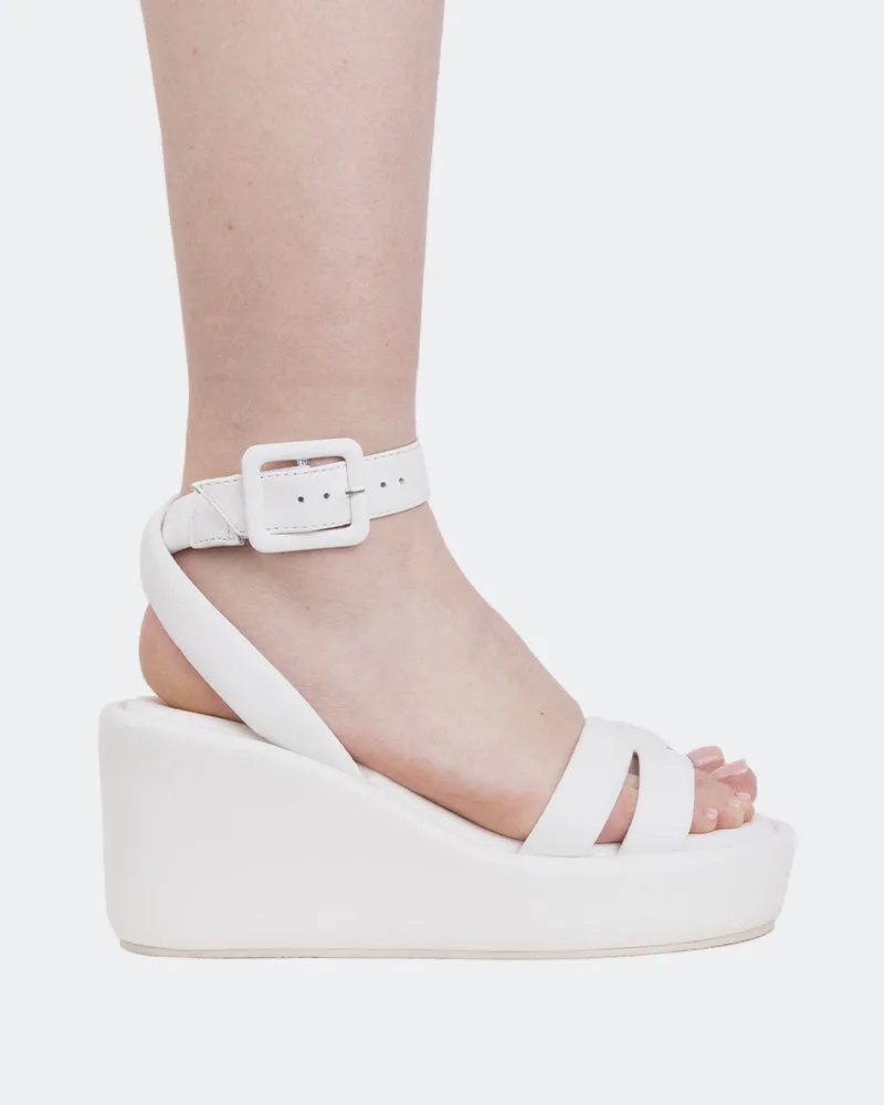 Geralda White Leather