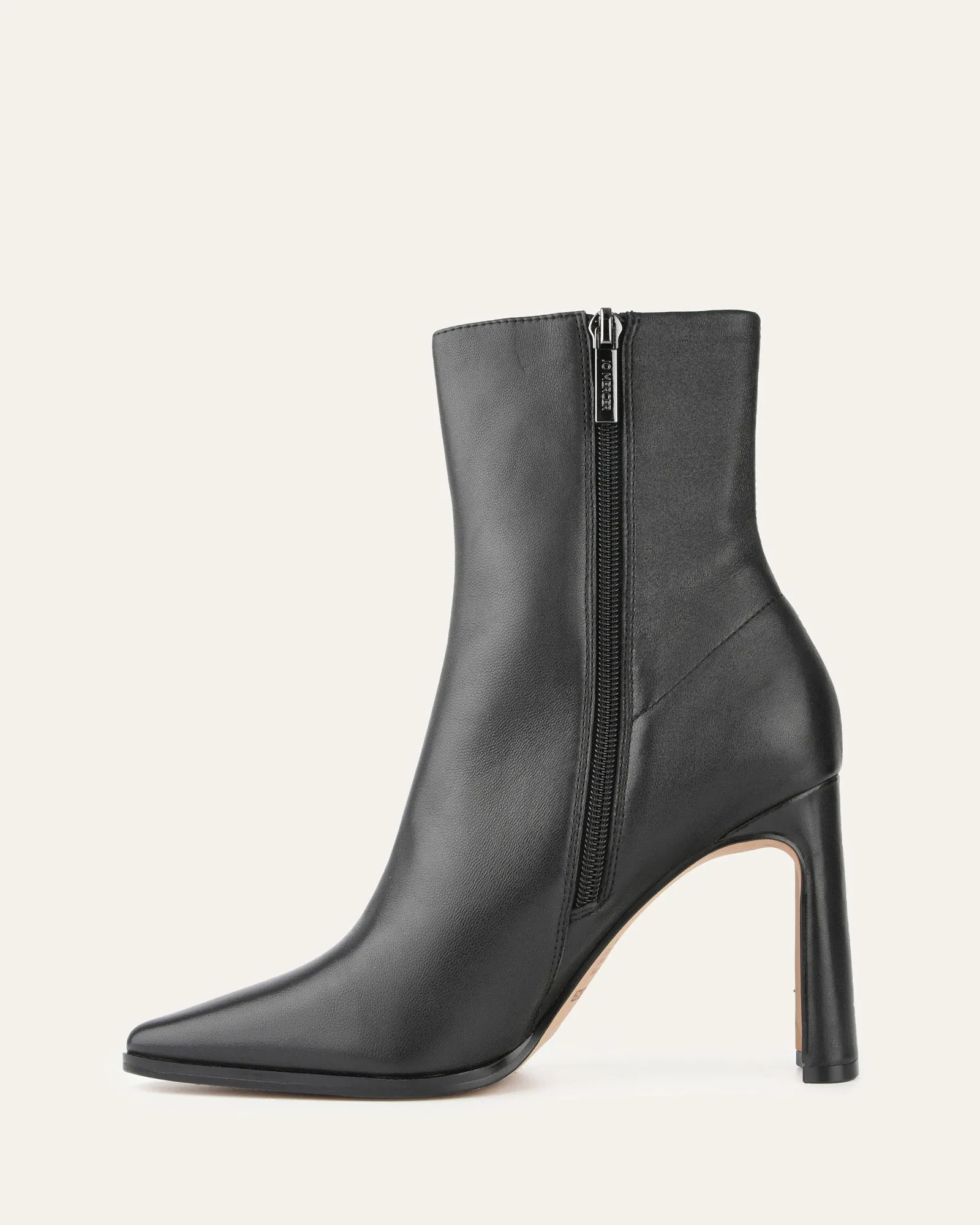 JEMIMA HIGH ANKLE BOOTS BLACK LEATHER