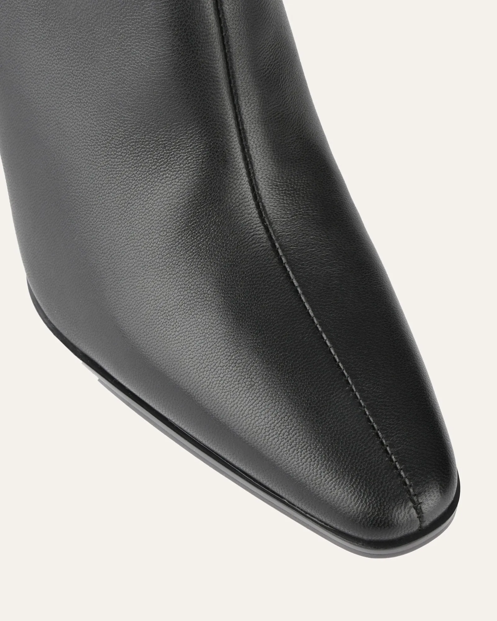 JEMIMA HIGH ANKLE BOOTS BLACK LEATHER