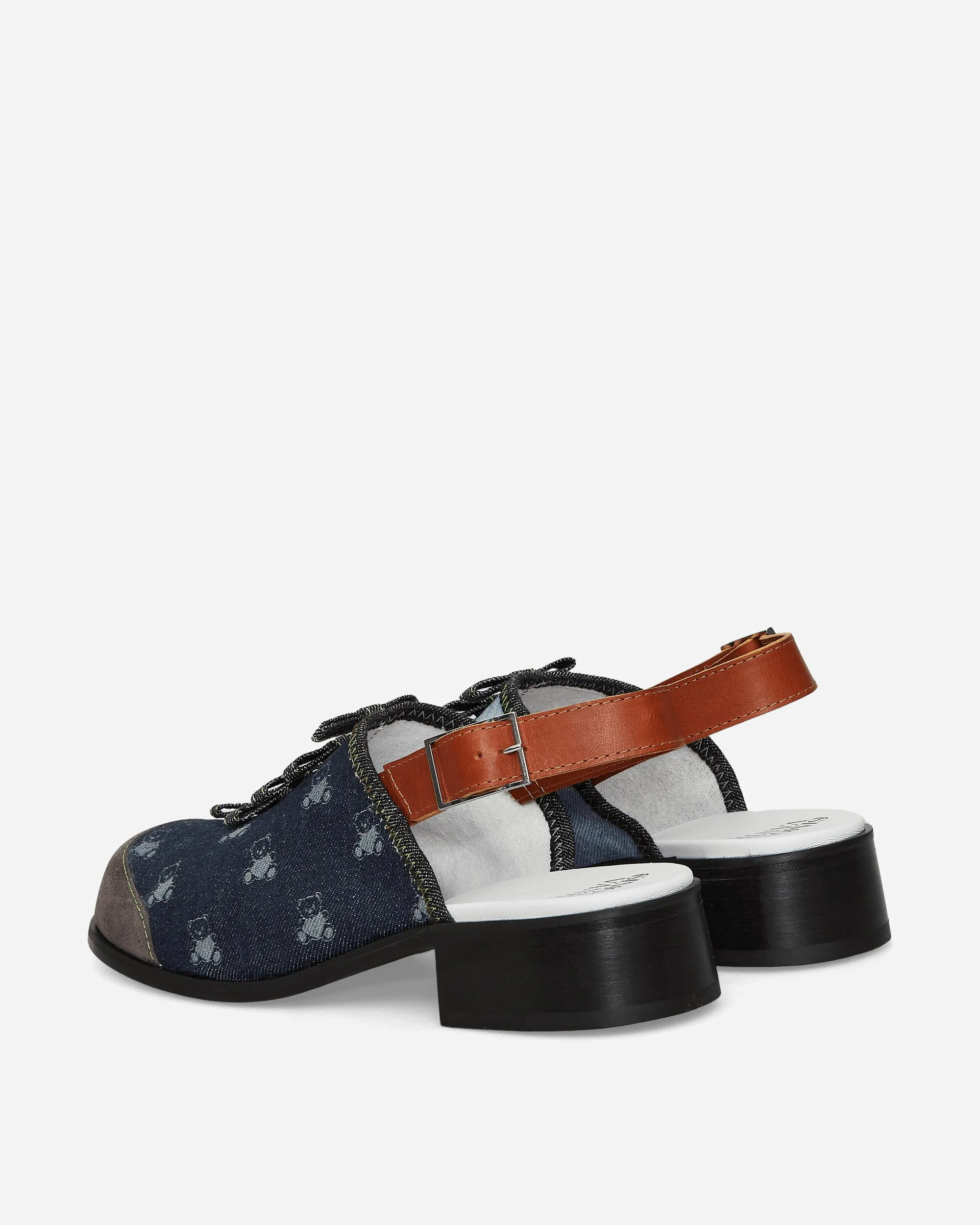 Jessie Teddy Denim Sandals Blue