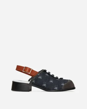 Jessie Teddy Denim Sandals Blue