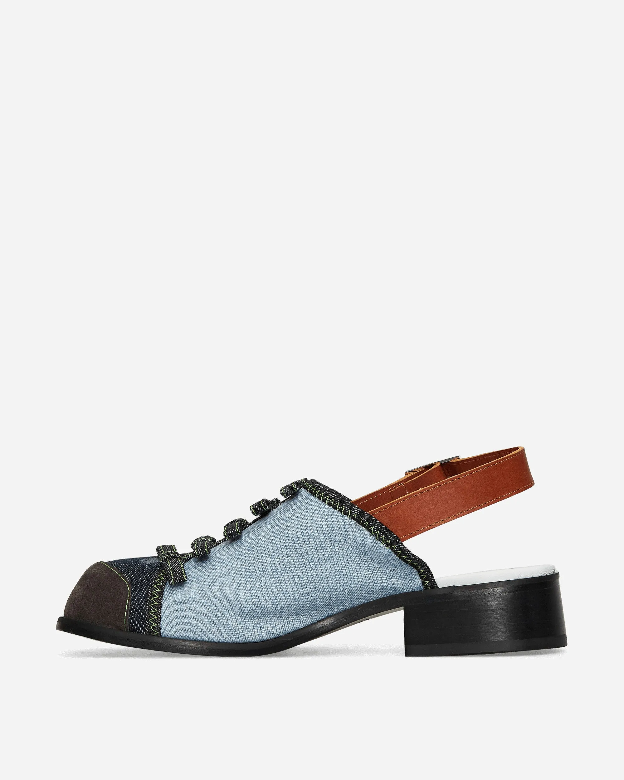 Jessie Teddy Denim Sandals Blue