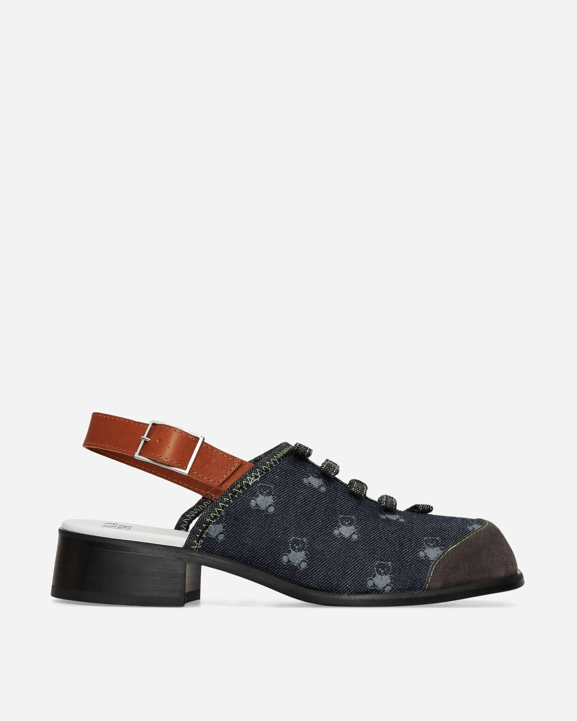 Jessie Teddy Denim Sandals Blue