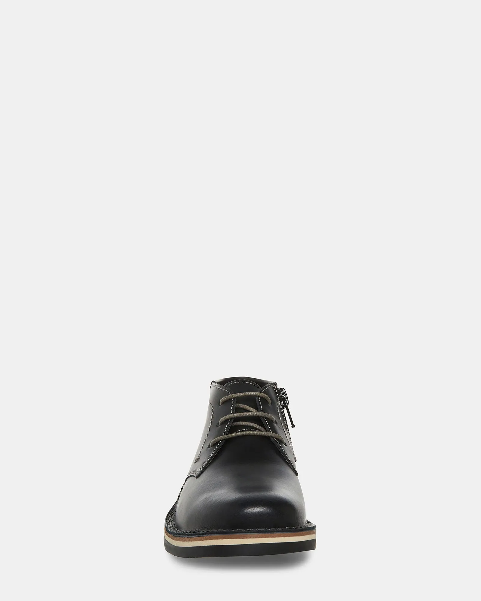 KIDS' HARKEEN BLACK LEATHER