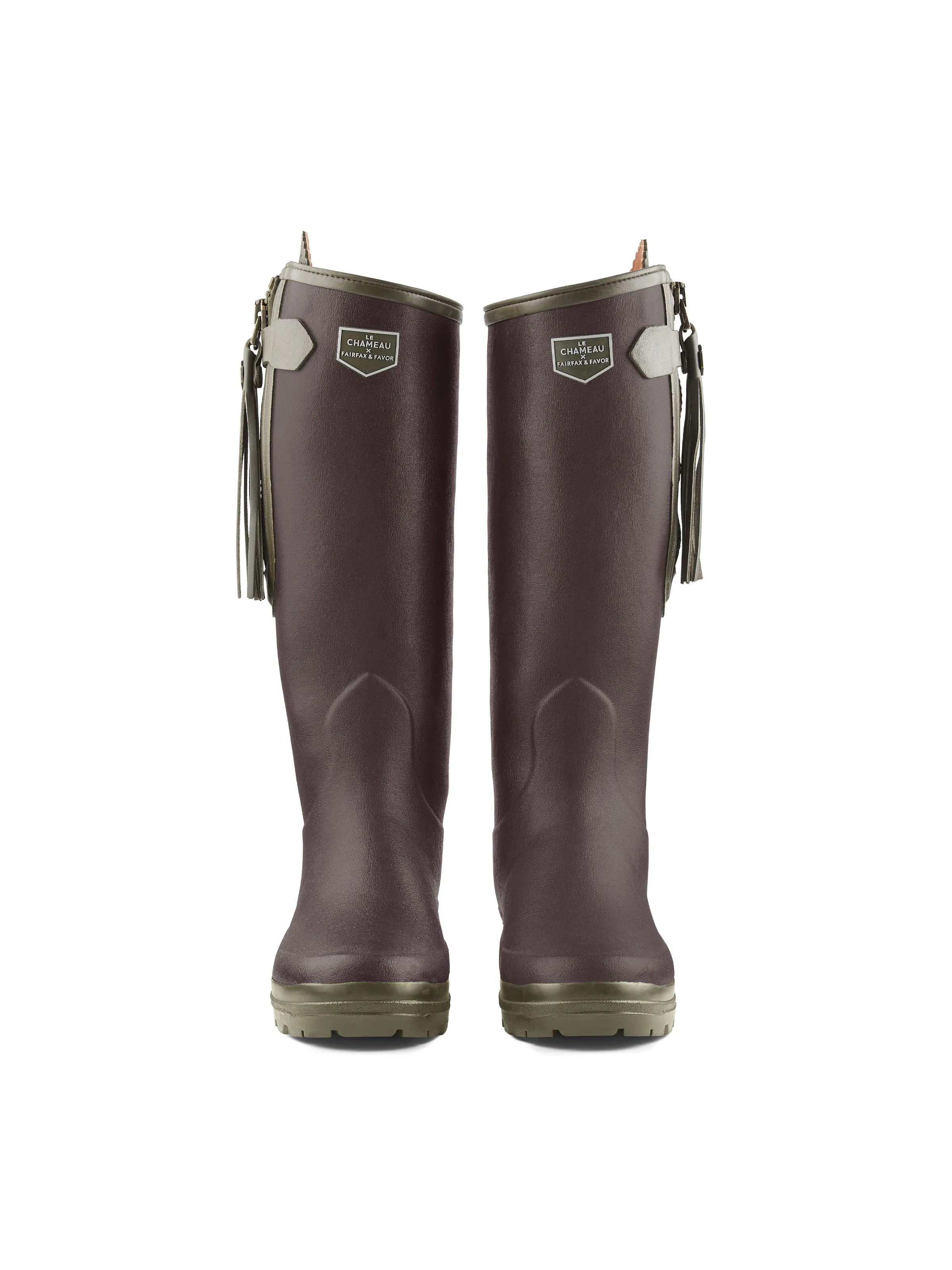 L'Alliance Neoprene Lined Wellington Boot (Narrow Fit) - Cherry