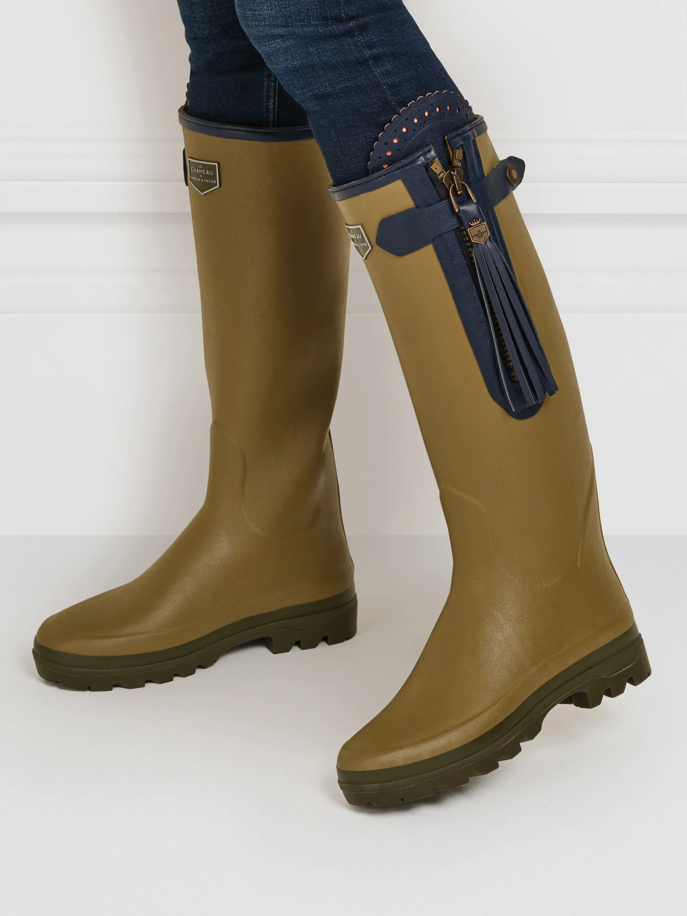 L'Alliance Neoprene Lined Wellington Boot (Sporting Fit) - Vert Vierzon