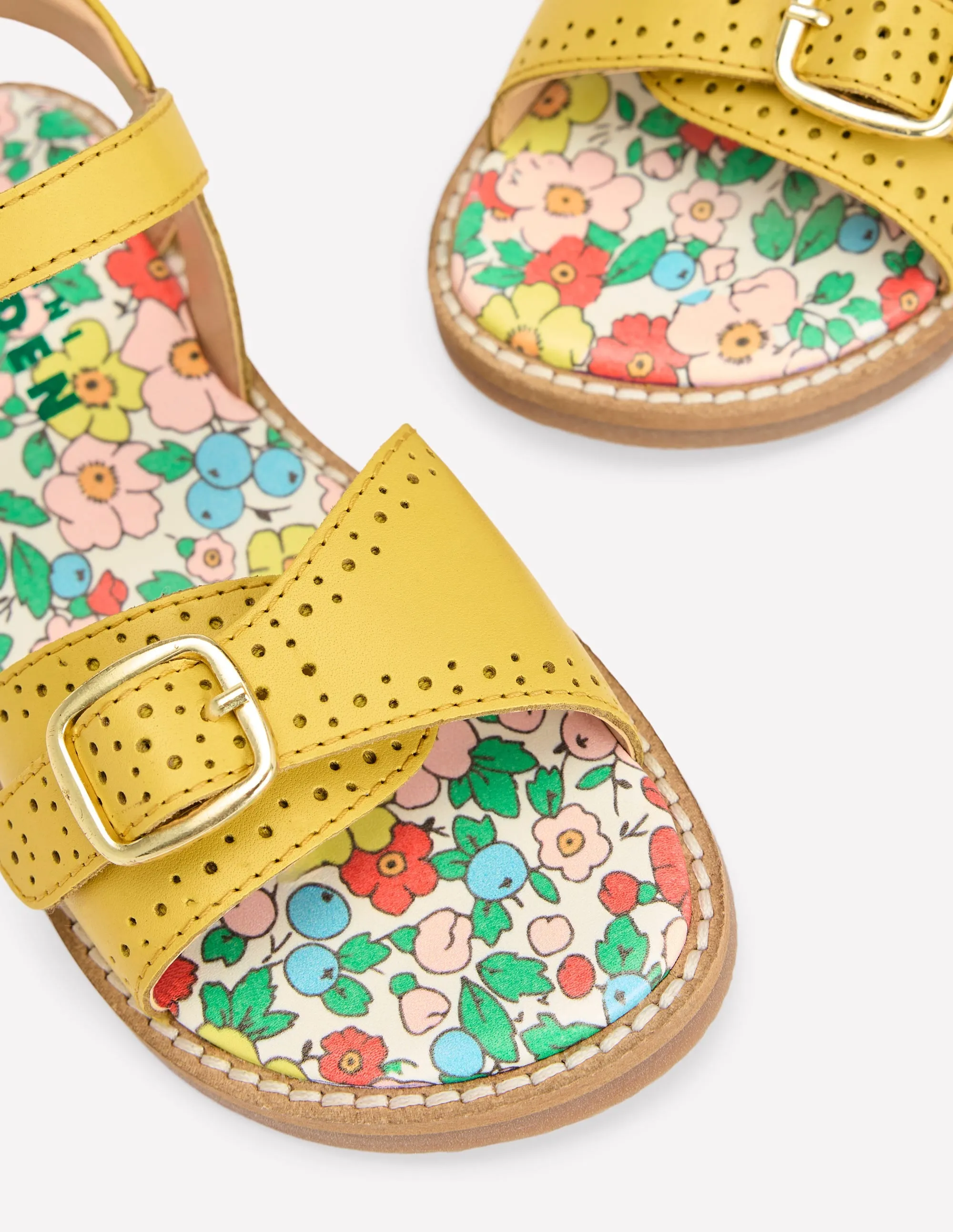 Leather Buckle Sandals-Passionfruit