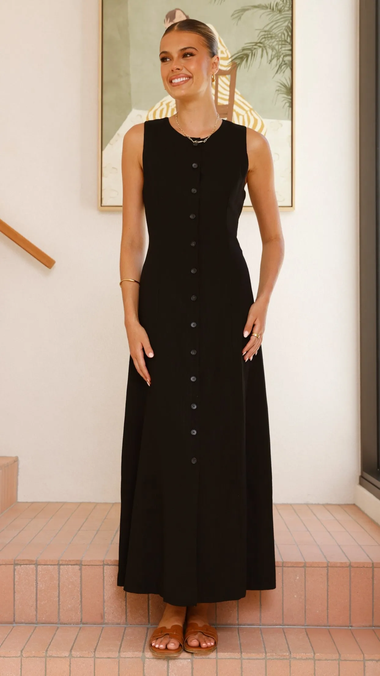 Lina Maxi Dress - Black