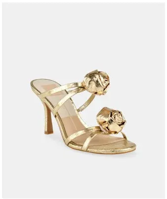 Linzy Gold Crackled Leather