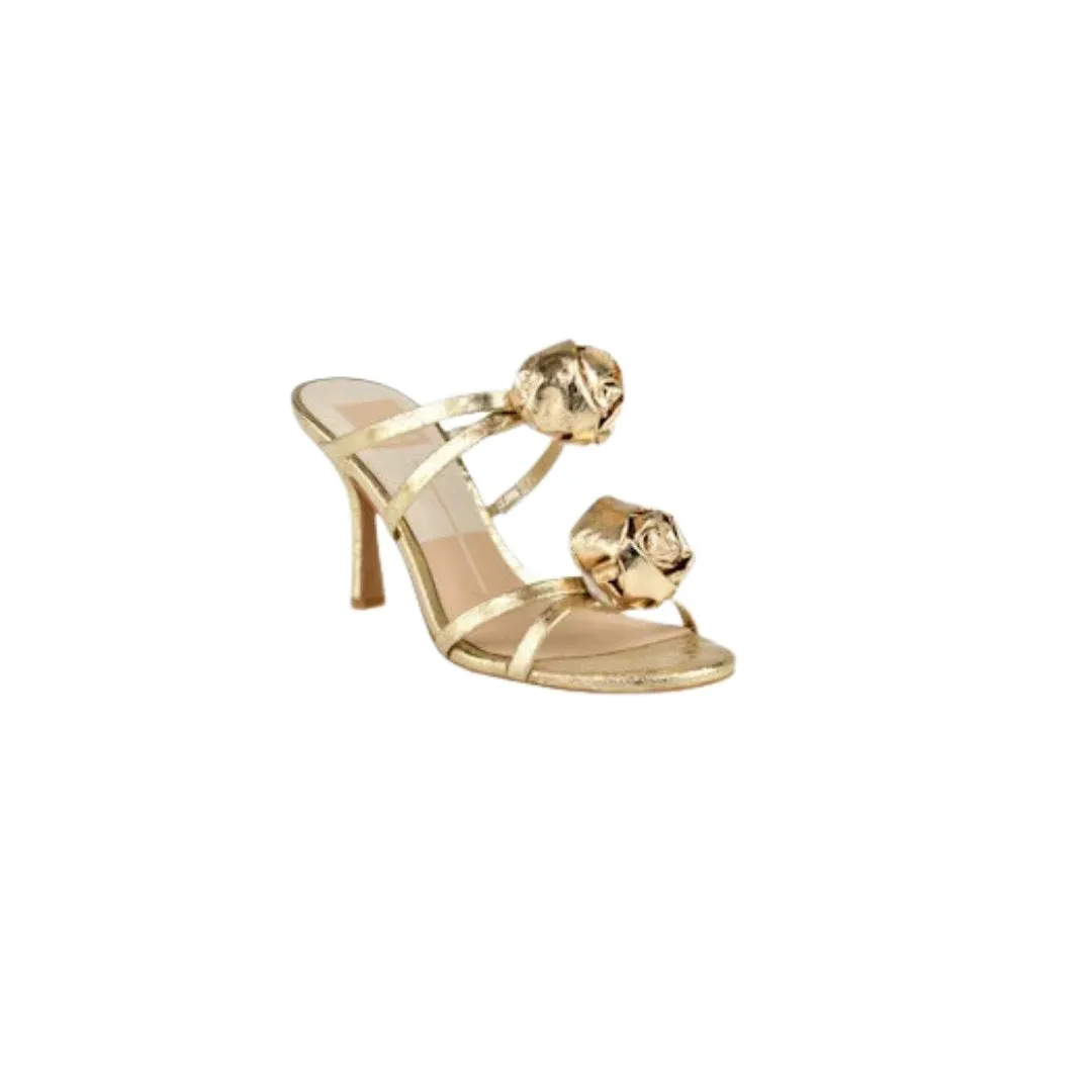 Linzy Gold Crackled Leather