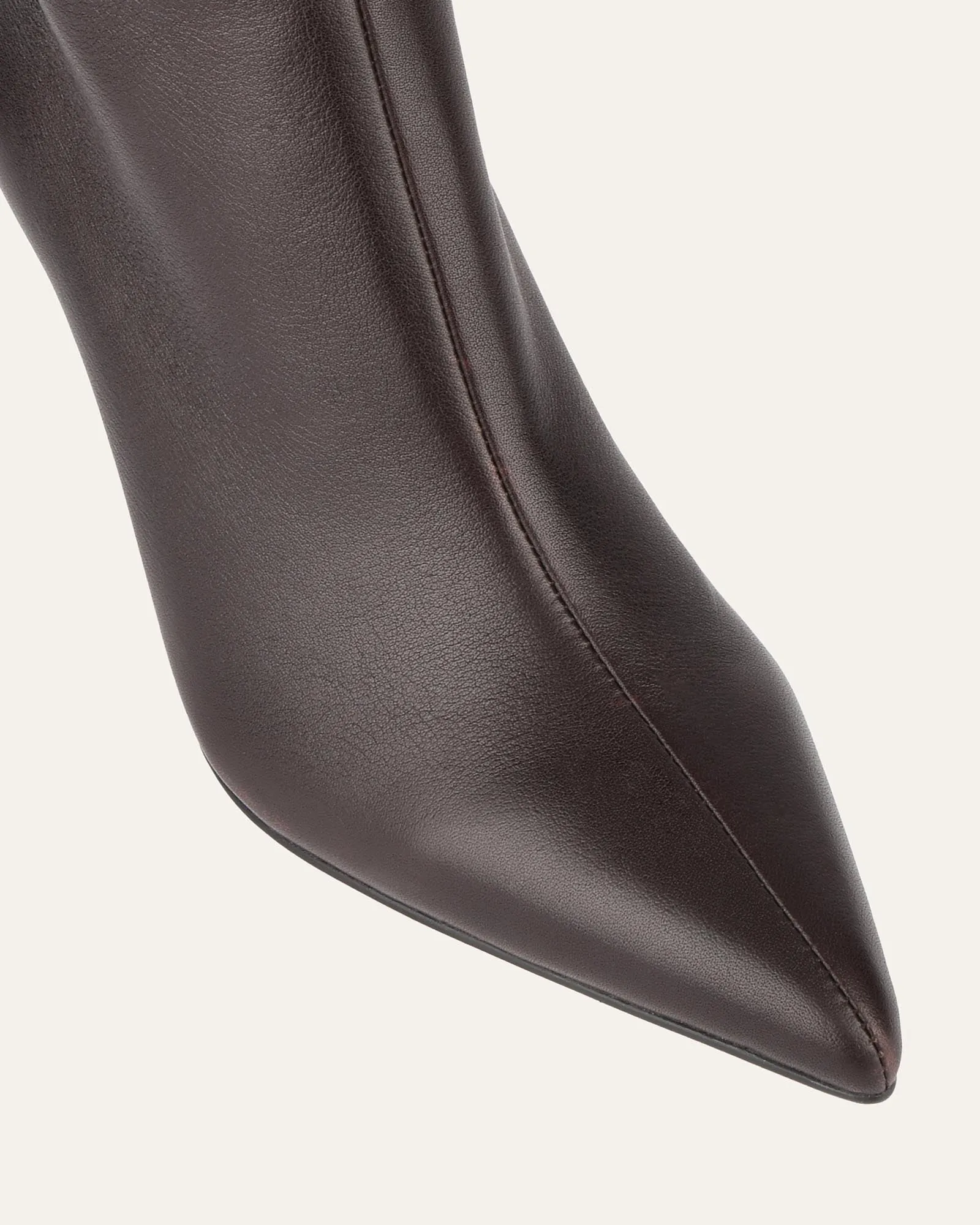 LOTUS KNEE BOOTS BITTER CHOC LEATHER