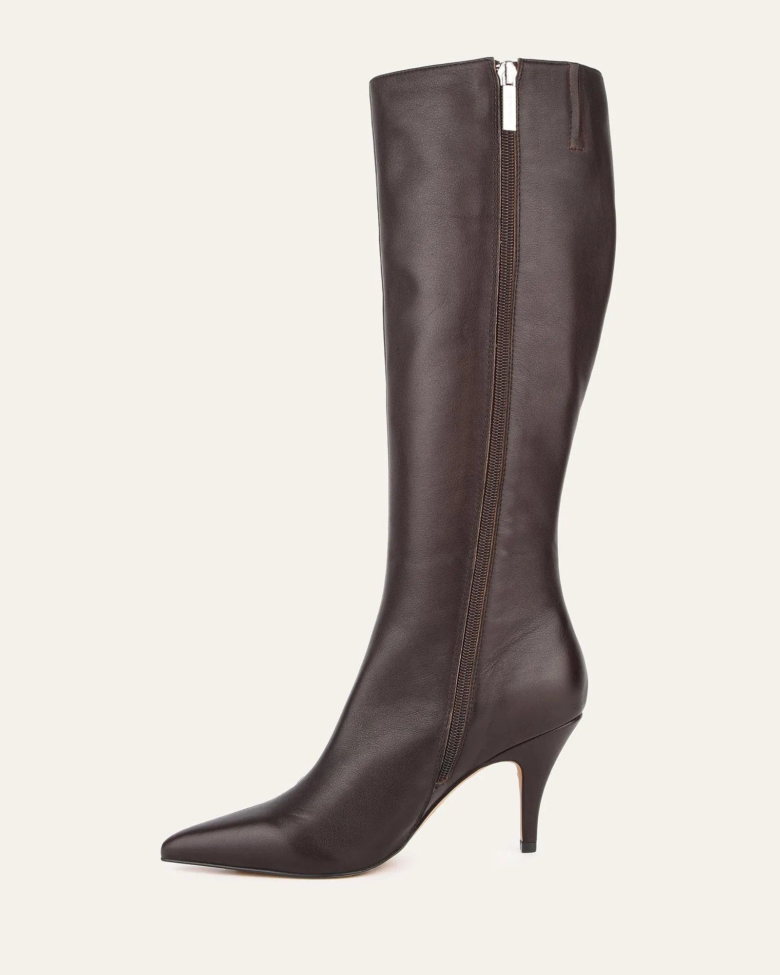 LOTUS KNEE BOOTS BITTER CHOC LEATHER