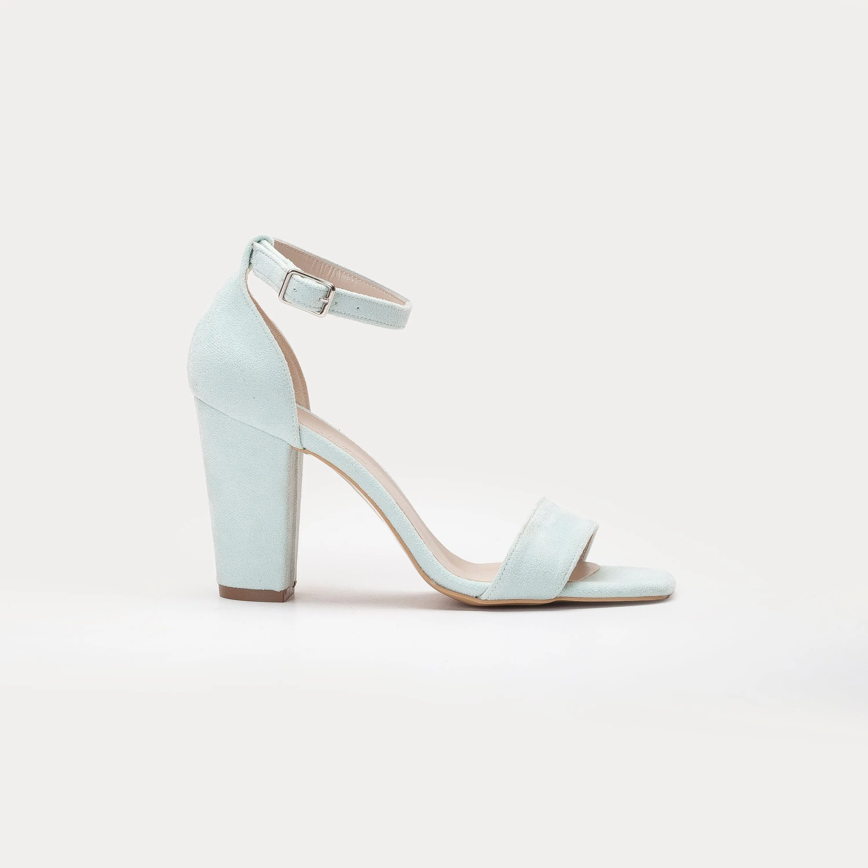 Melissa Vegan Suede Pearl Heeled Sandals | Mint Green