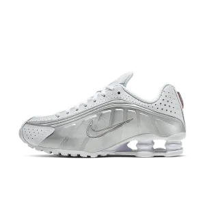Nike Shox R4 White Metallic Silver
