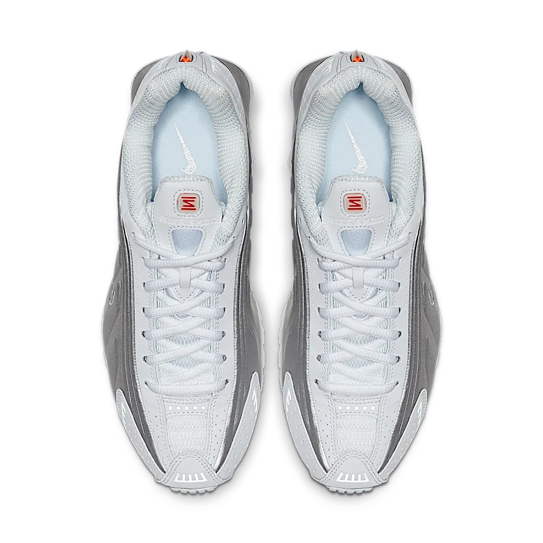 Nike Shox R4 White Metallic Silver