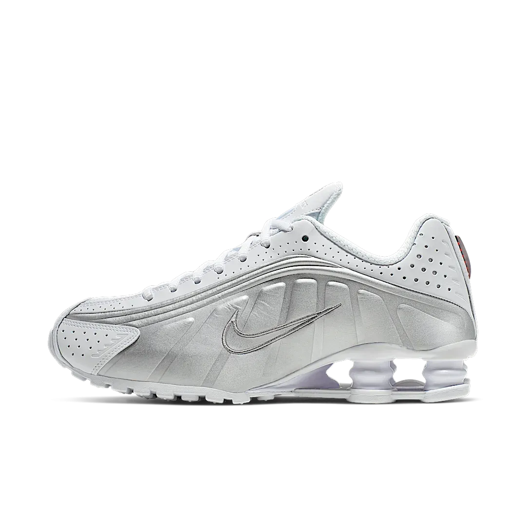 Nike Shox R4 White Metallic Silver