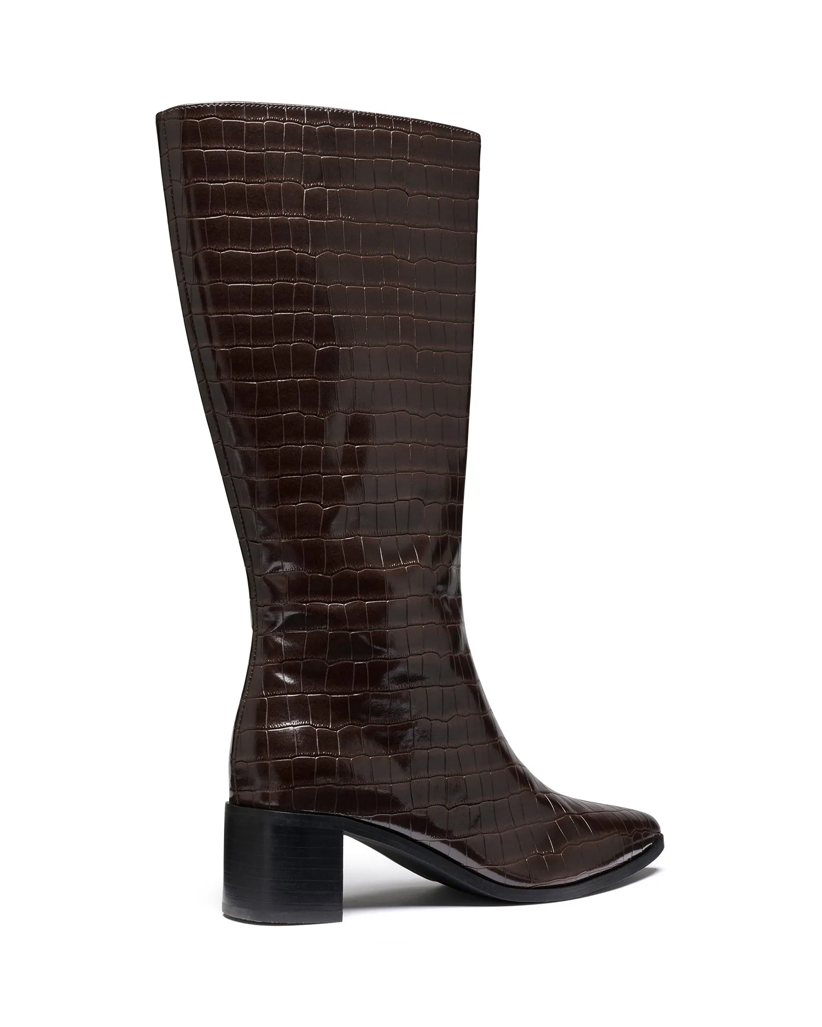 Penny Tall Boot Chocolate Croc