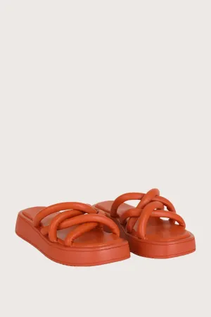 Pilea Orange Sandals