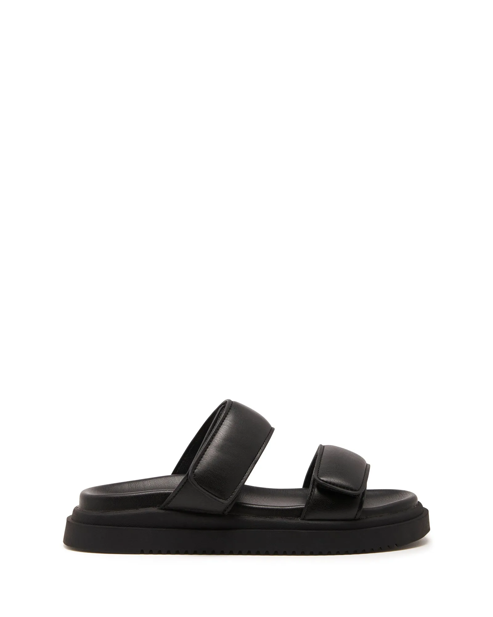 Pivot Flatform Sandal Black Smooth