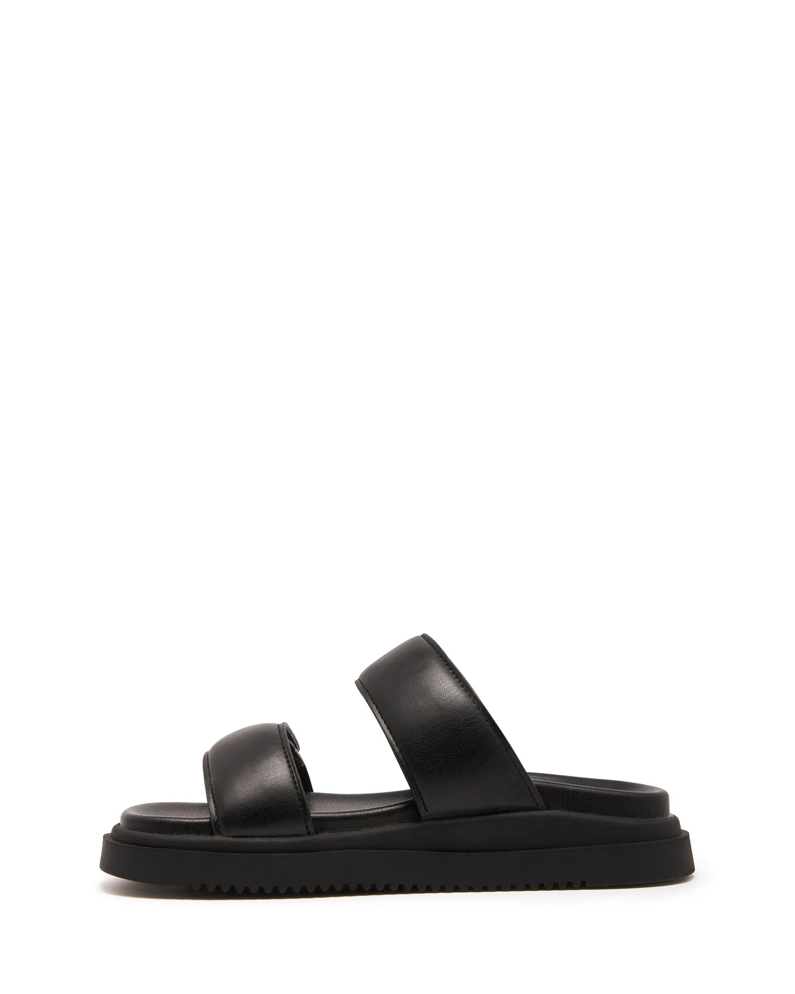 Pivot Flatform Sandal Black Smooth