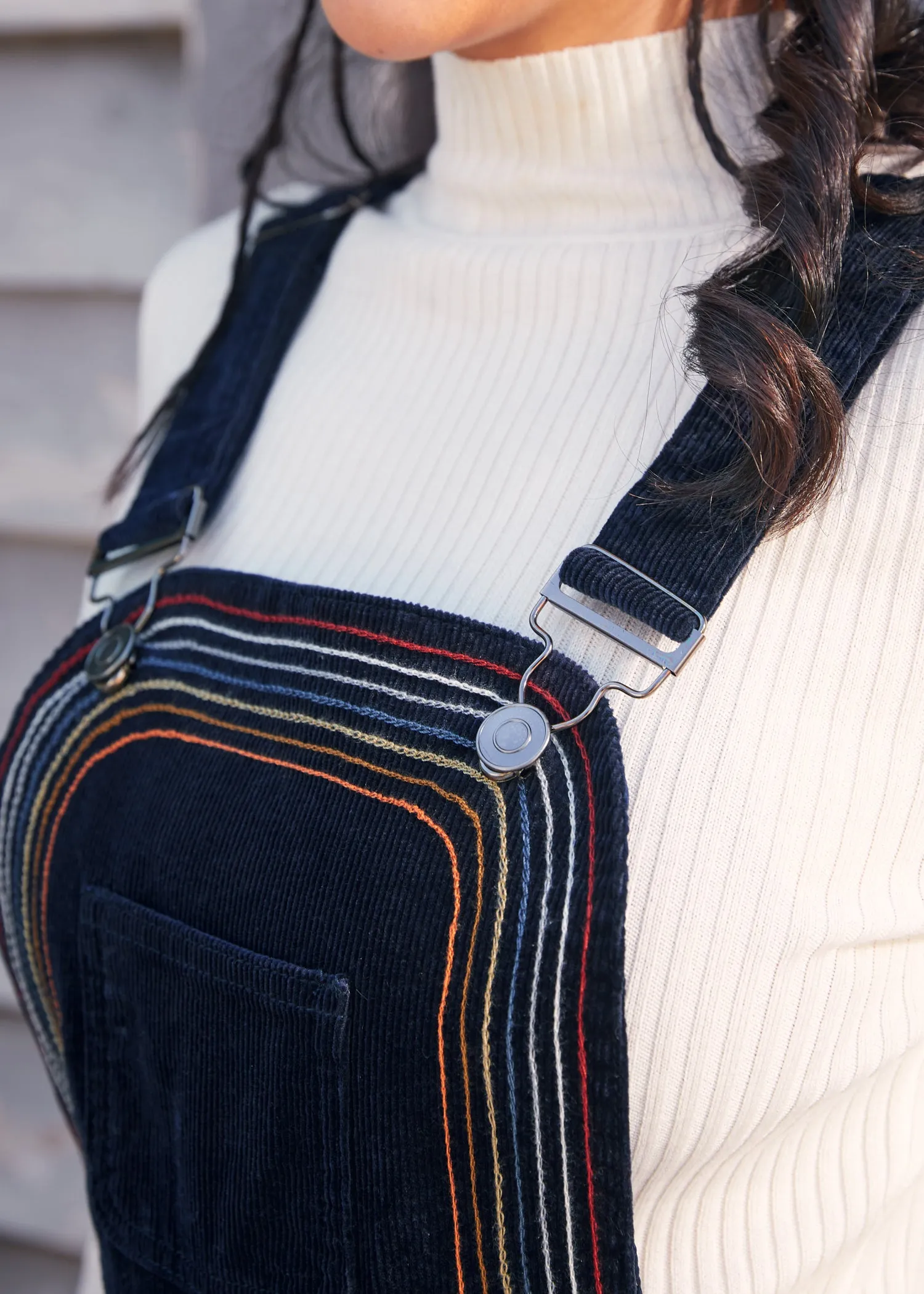 Rainbow With Me Corduroy Overalls
