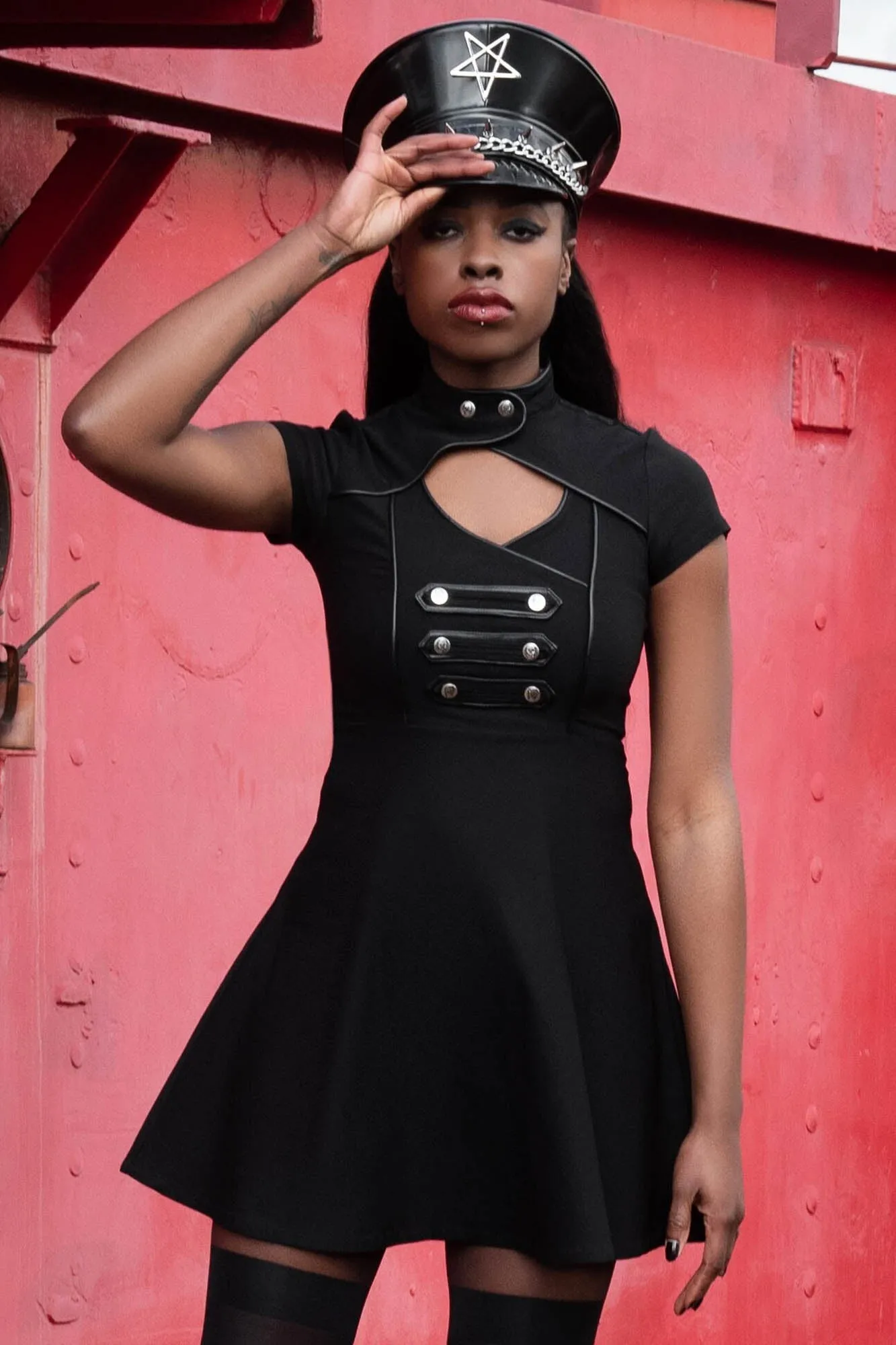 Regiment Skater Dress - Resurrect