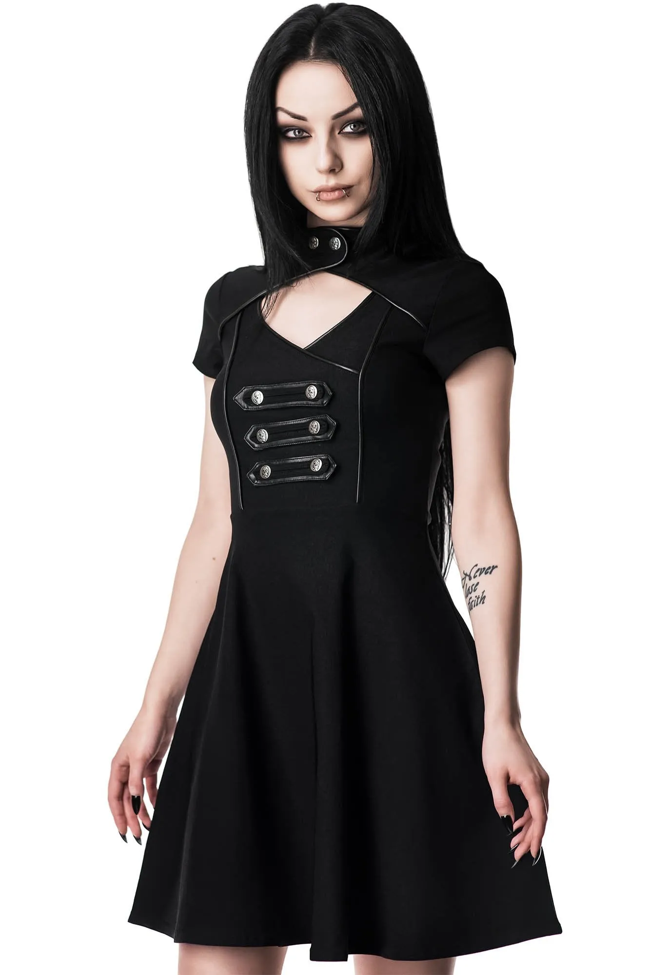 Regiment Skater Dress - Resurrect