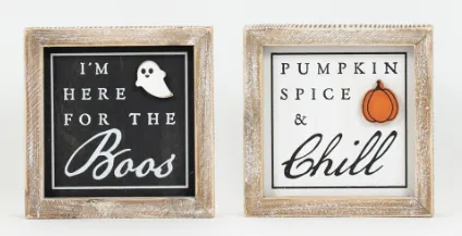 Reversible Fall Sign 6x6