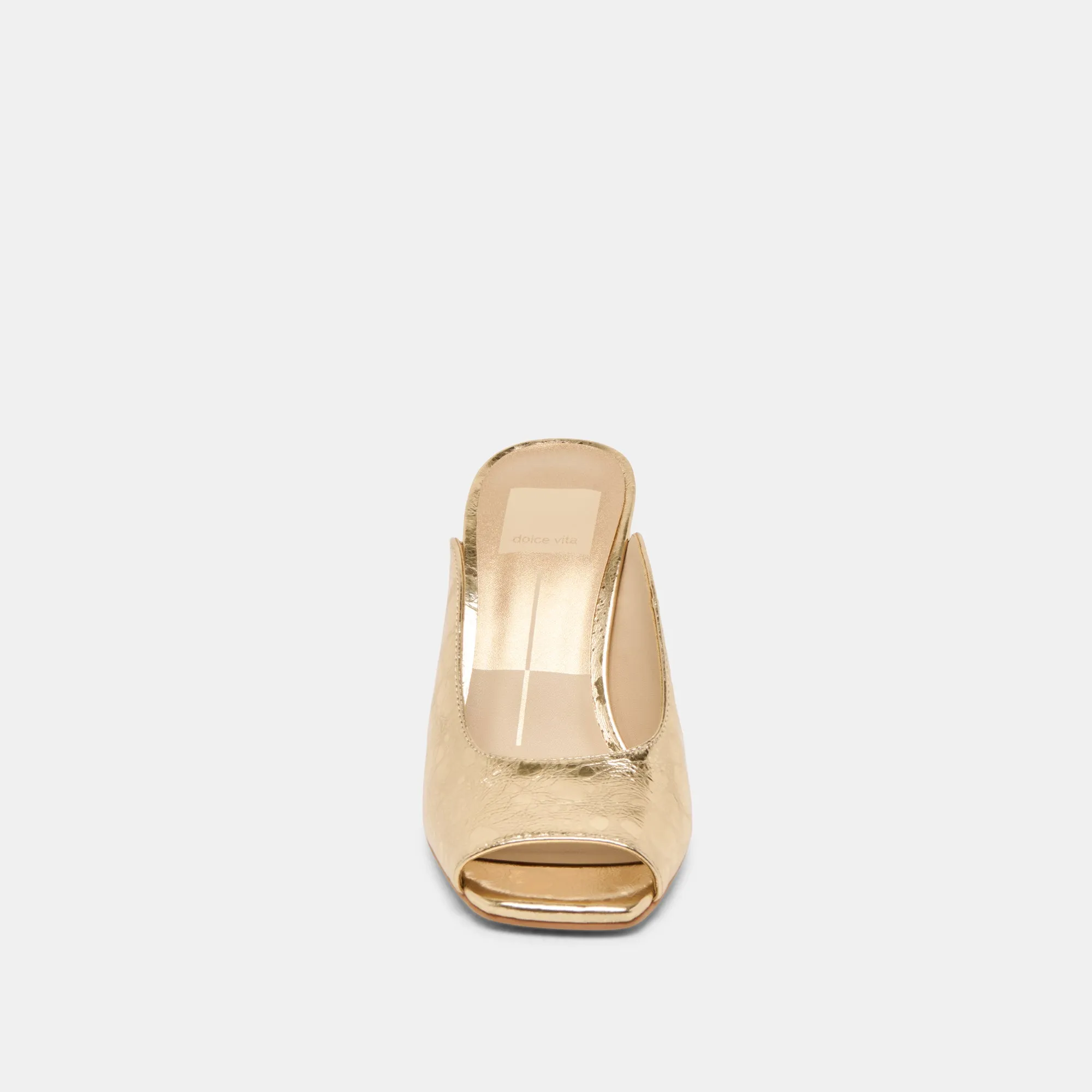 SABELA HEELS GOLD DISTRESSED LEATHER